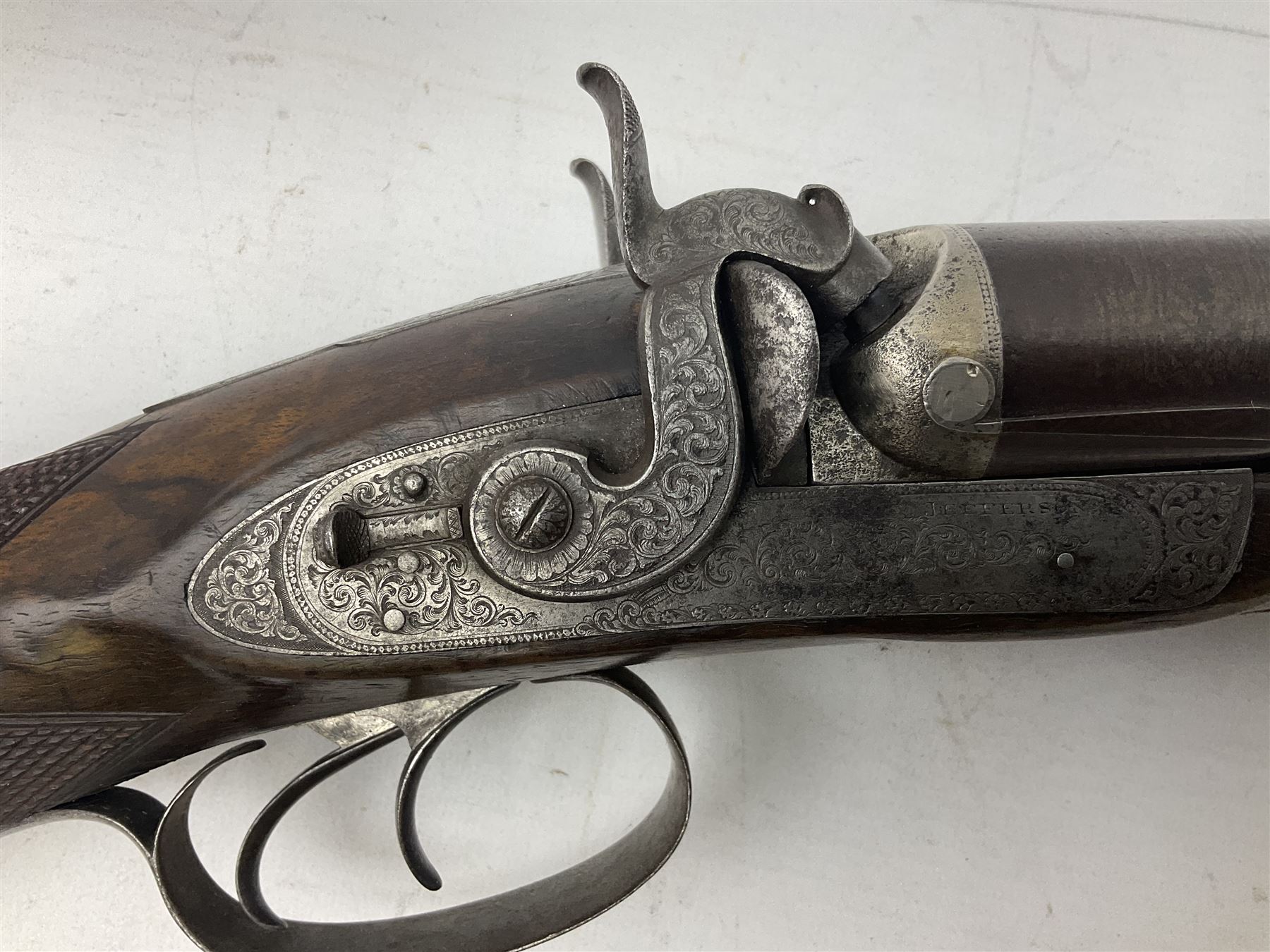 19th century John Jefferson of Scarborough 6-bore (modern 4-bore) double barrel side-by-side percuss - Image 6 of 23