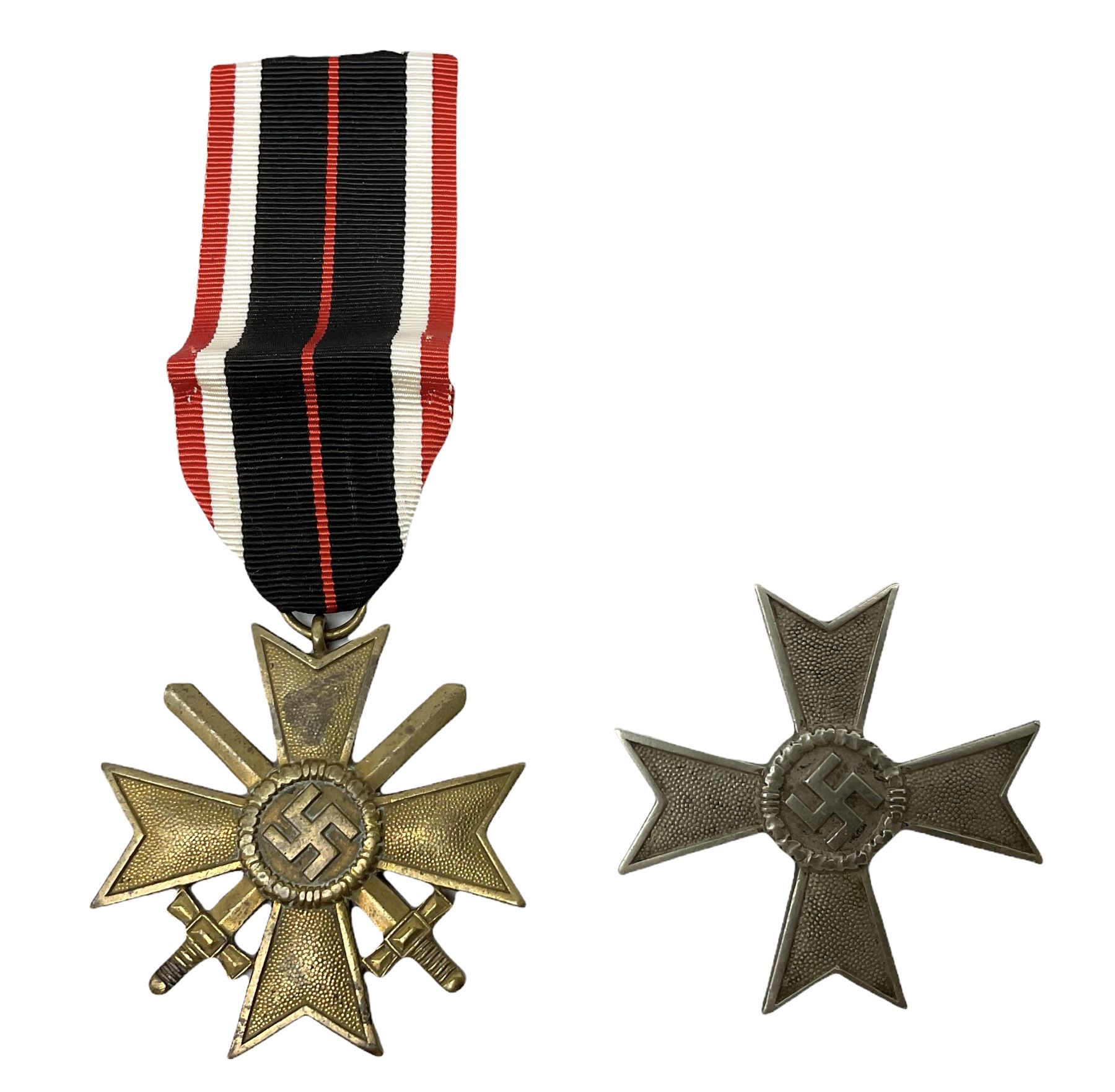 Two WW2 German War Merit Crosses
