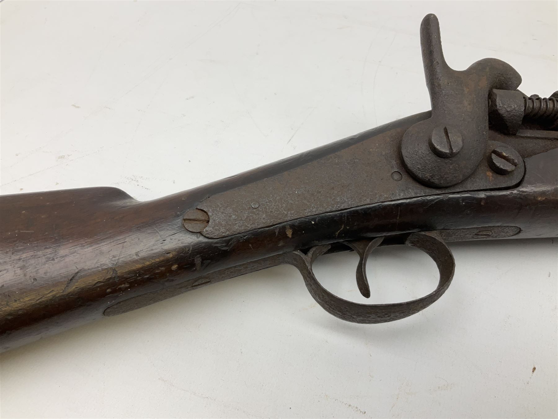 19th century 12-bore single barrel shotgun with Krnka/Werndl type action (converted from a percussio - Image 4 of 14