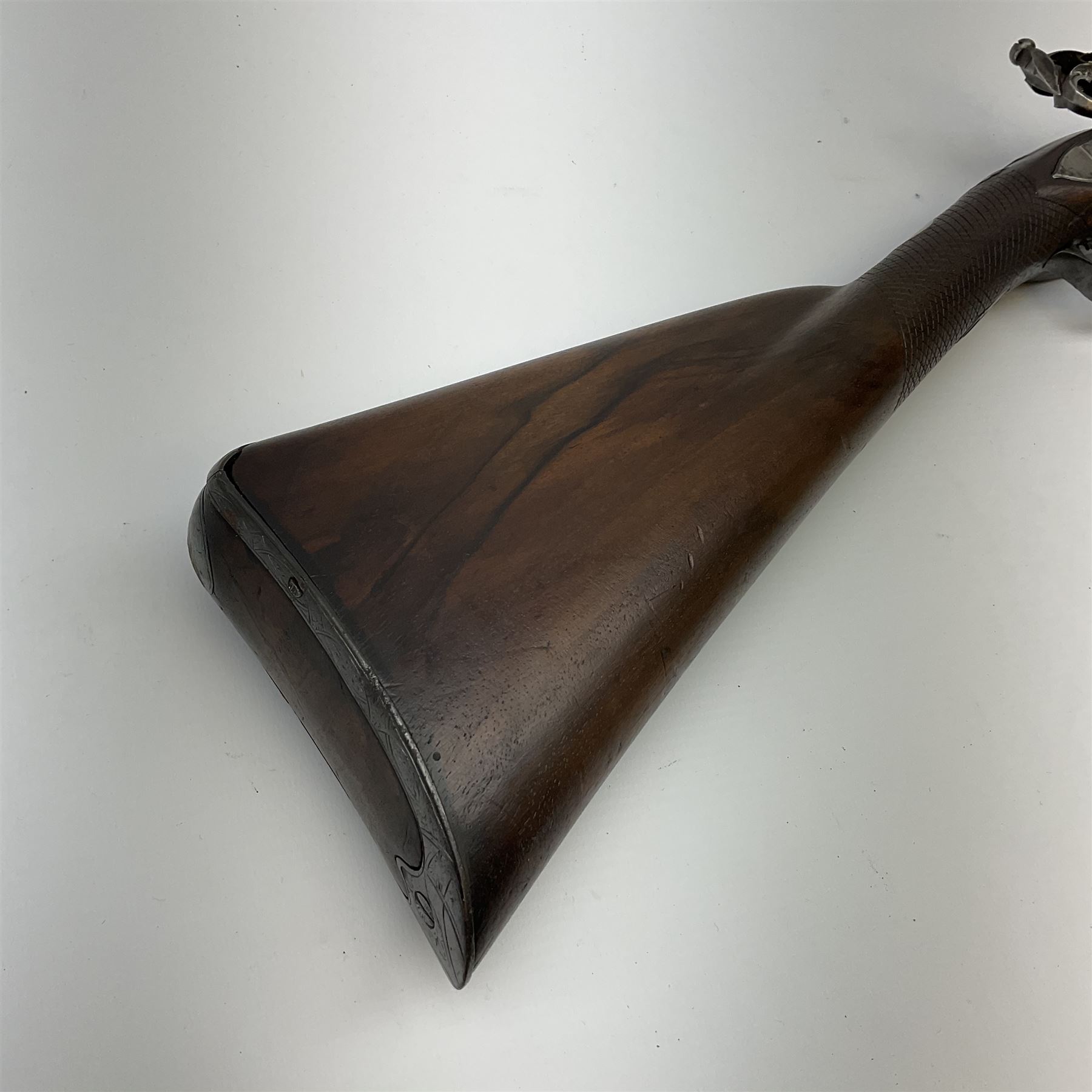 Early 19th century Thwaits Bath 12-bore flintlock single barrel fowling piece - Image 2 of 9