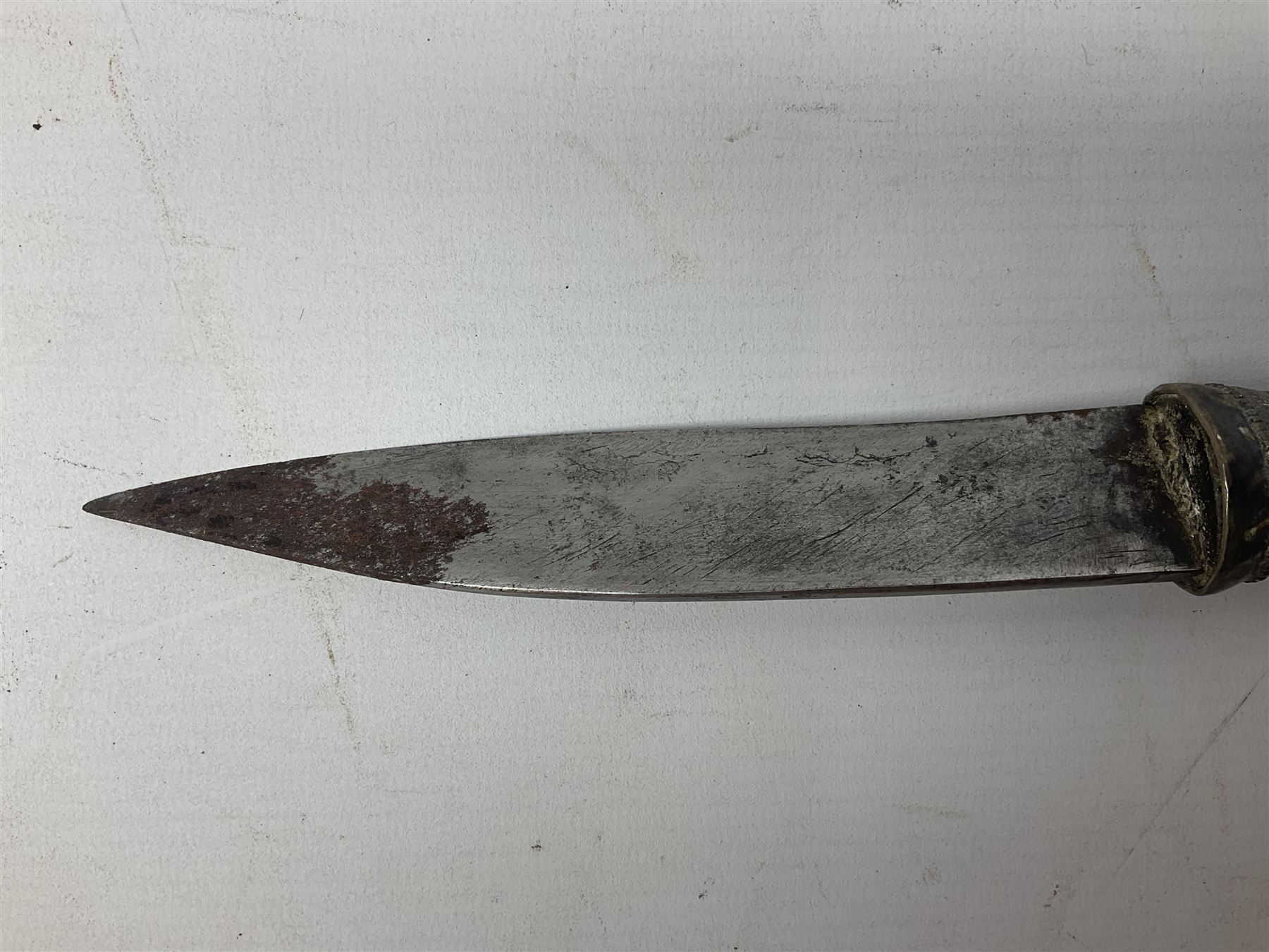 Burmese dha dagger with 15cm steel blade - Image 8 of 30