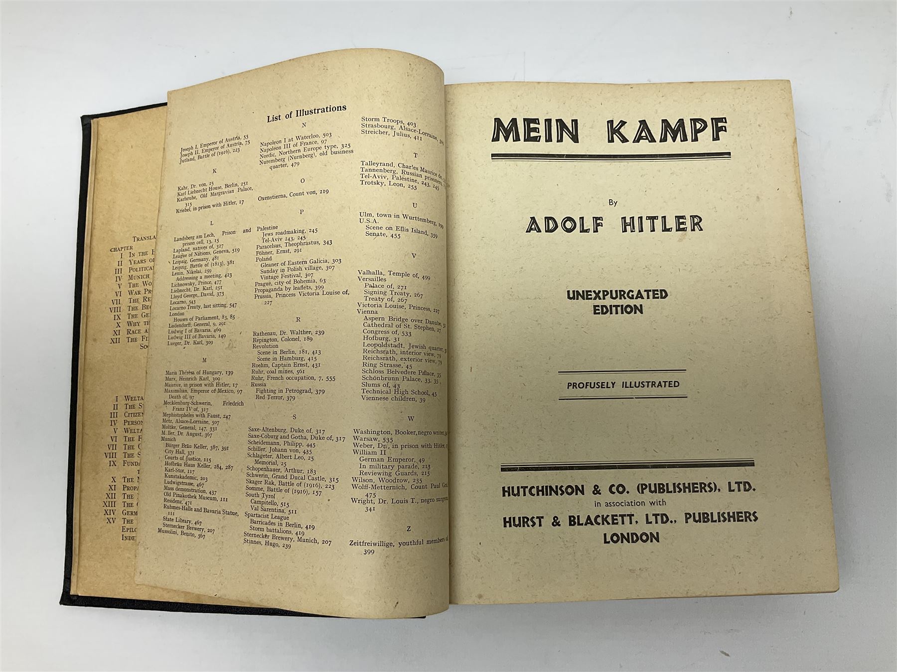 Hitler Adolf: Mein Kampf. Unexpurgated edition published by Hutchinson & Co with English text and il - Image 5 of 8