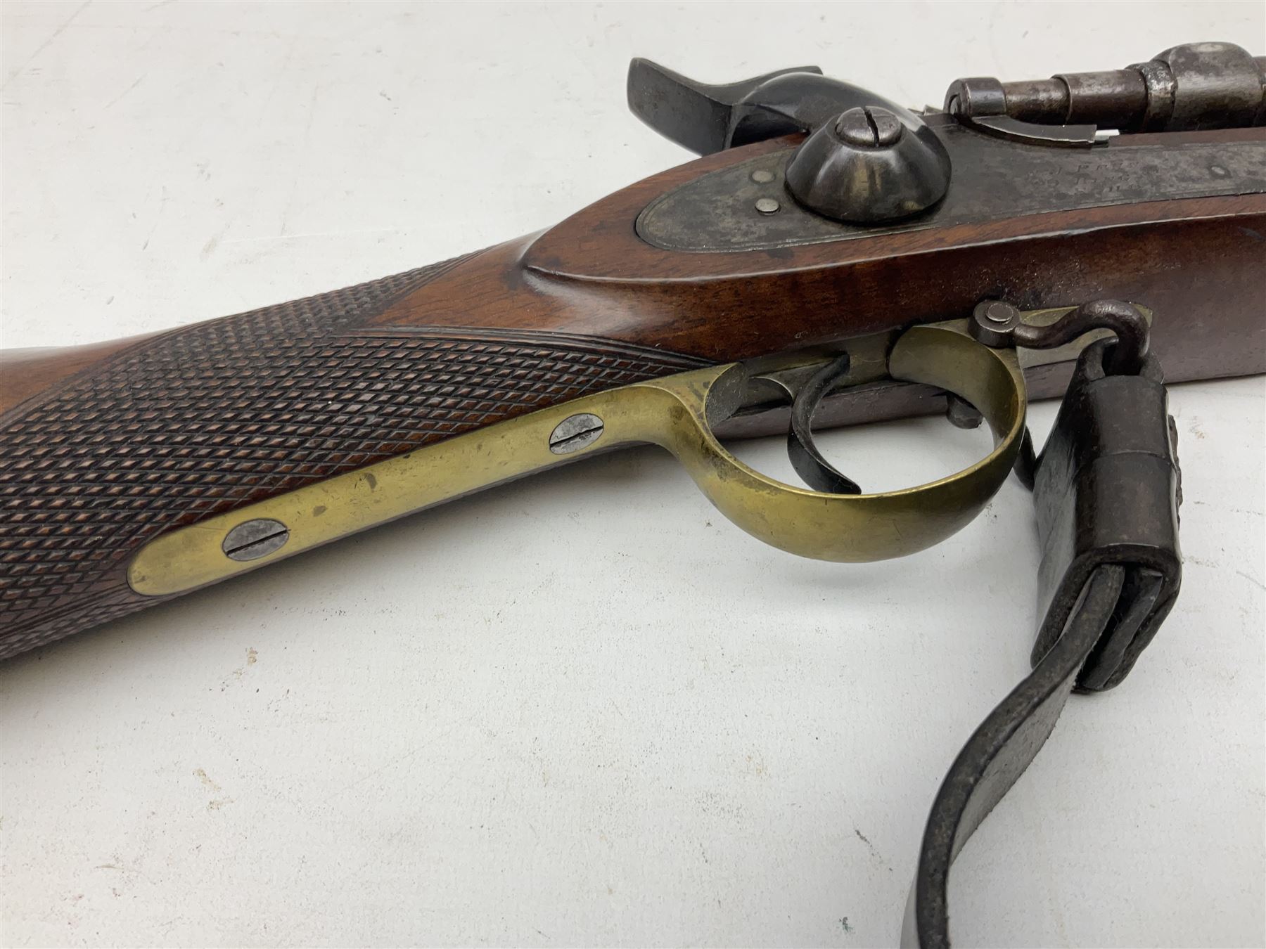 19th century W.J. Penn 29 King Street Soho officer's/volunteers type .577 Snider action gun - Image 4 of 20