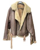 Irvin leather flying jacket with sheepskin lining