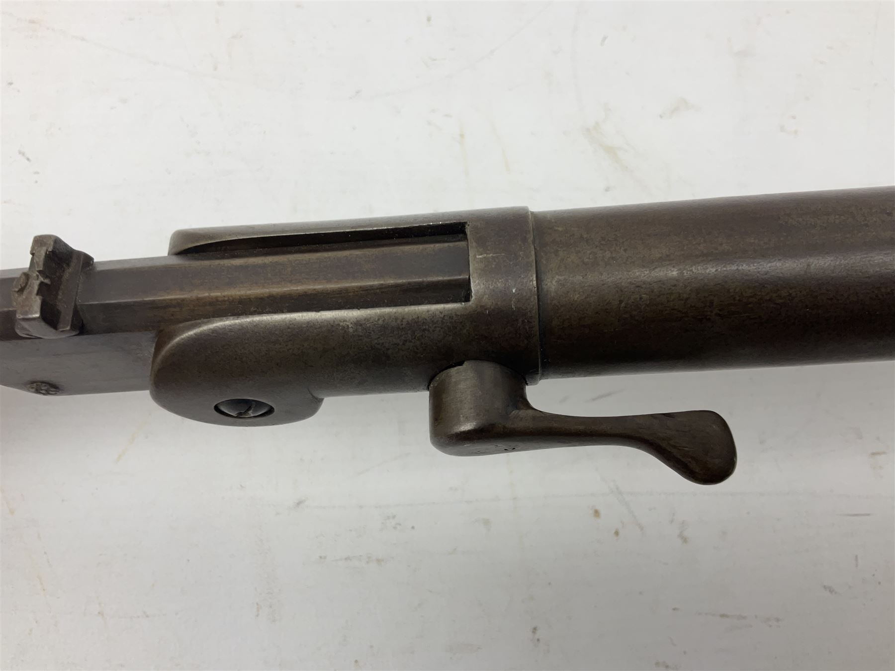 Early 20th century BSA .177 air rifle with under lever break barrel action - Image 14 of 15