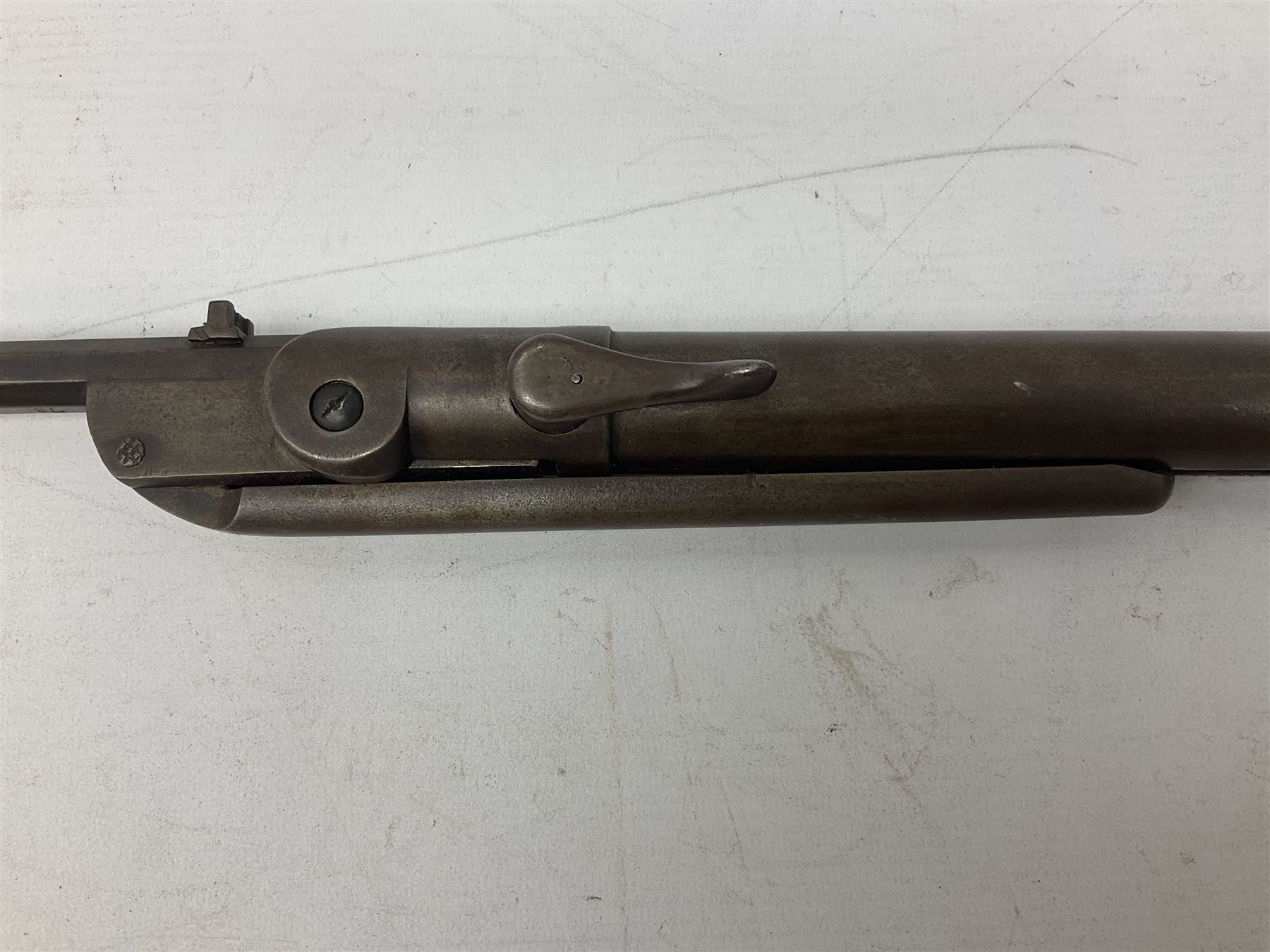 Early 20th century BSA .177 air rifle with under lever break barrel action - Image 12 of 15