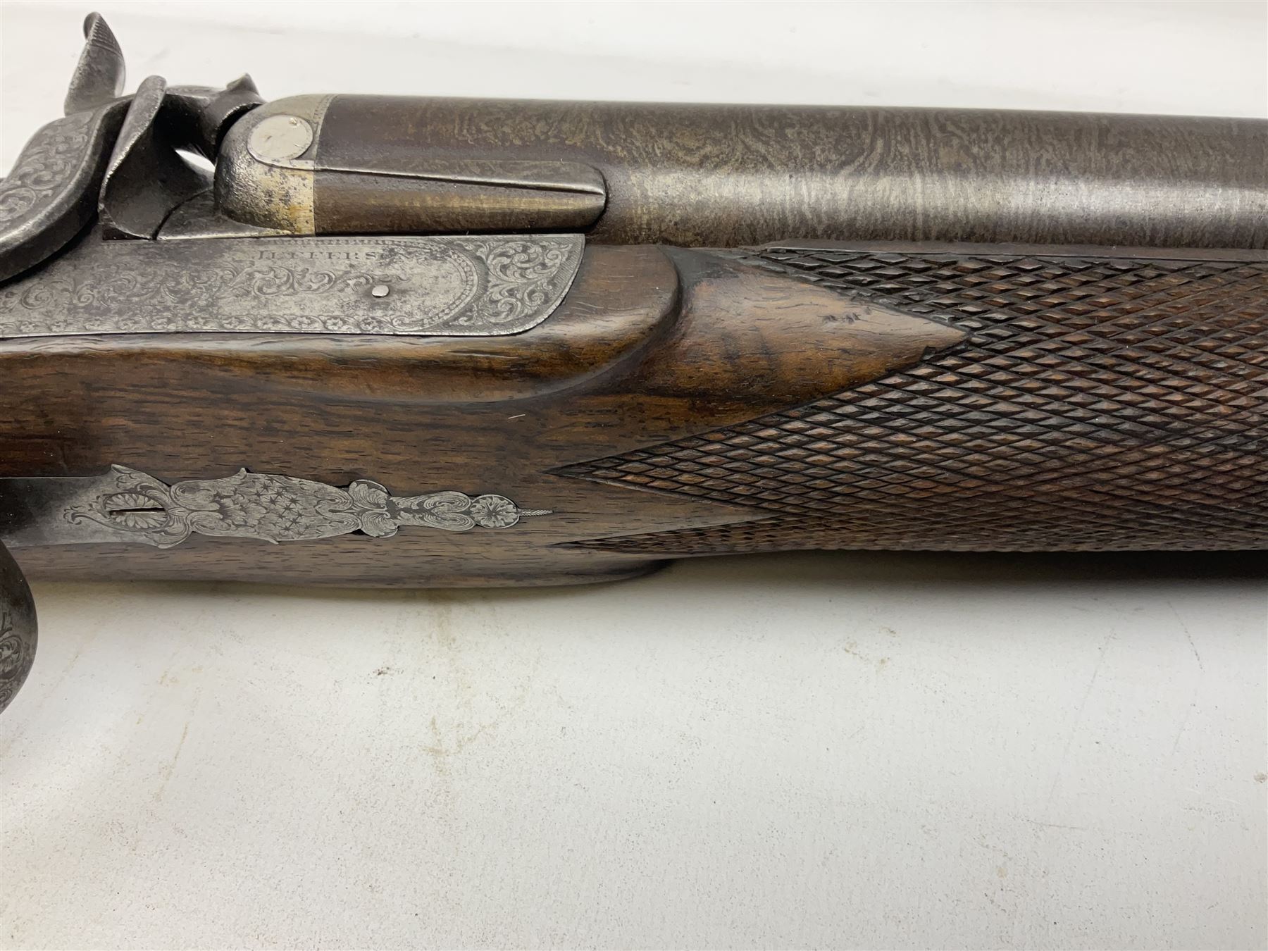 19th century John Jefferson of Scarborough 6-bore (modern 4-bore) double barrel side-by-side percuss - Image 9 of 23