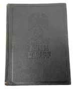 Hitler Adolf: Mein Kampf. Unexpurgated edition published by Hutchinson & Co with English text and il