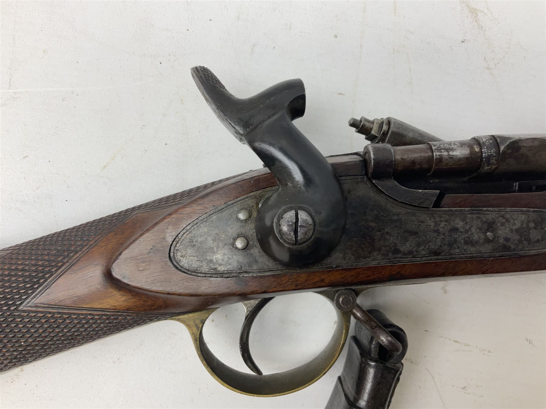 19th century W.J. Penn 29 King Street Soho officer's/volunteers type .577 Snider action gun - Image 5 of 20