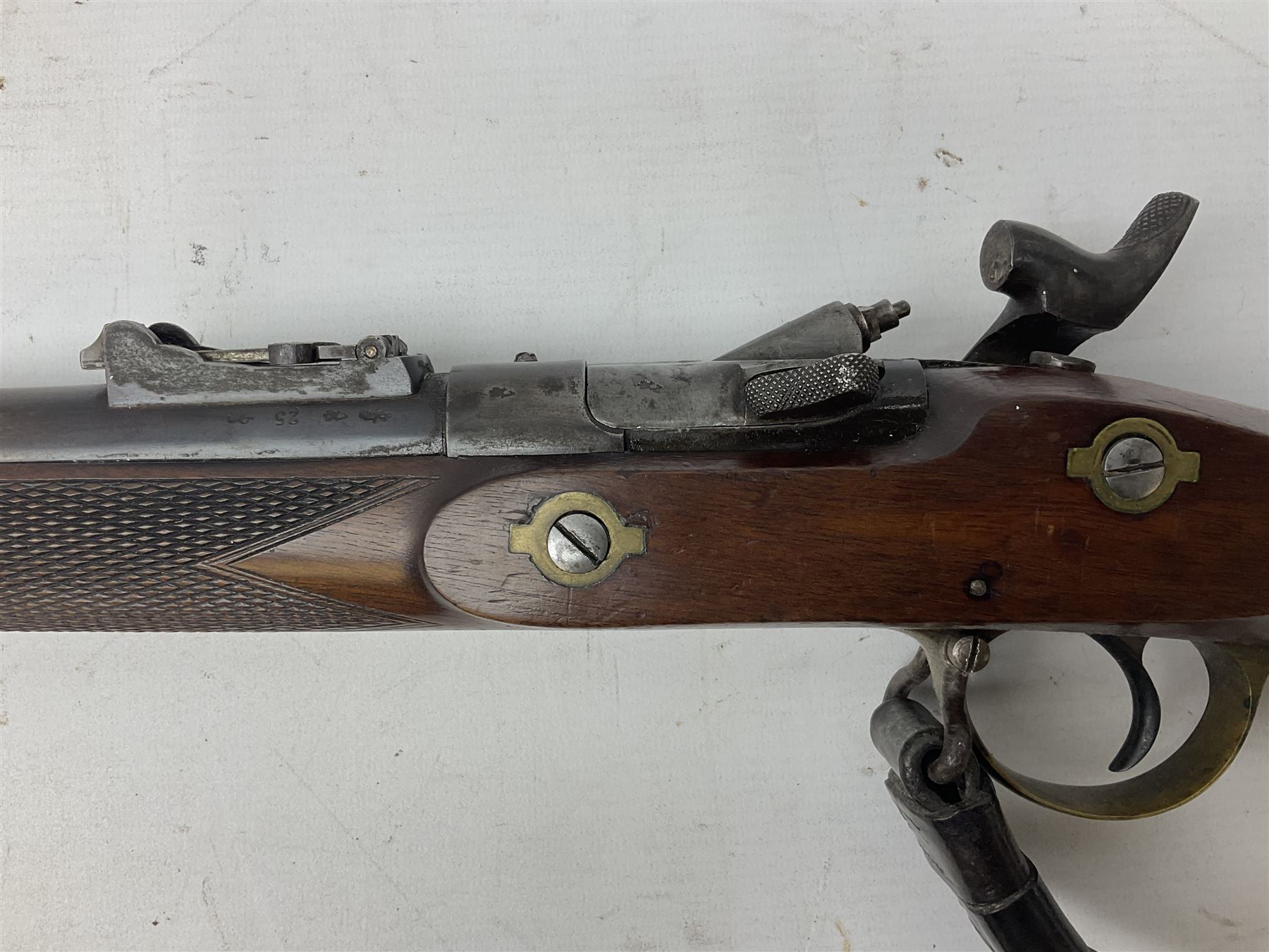 19th century W.J. Penn 29 King Street Soho officer's/volunteers type .577 Snider action gun - Image 15 of 20
