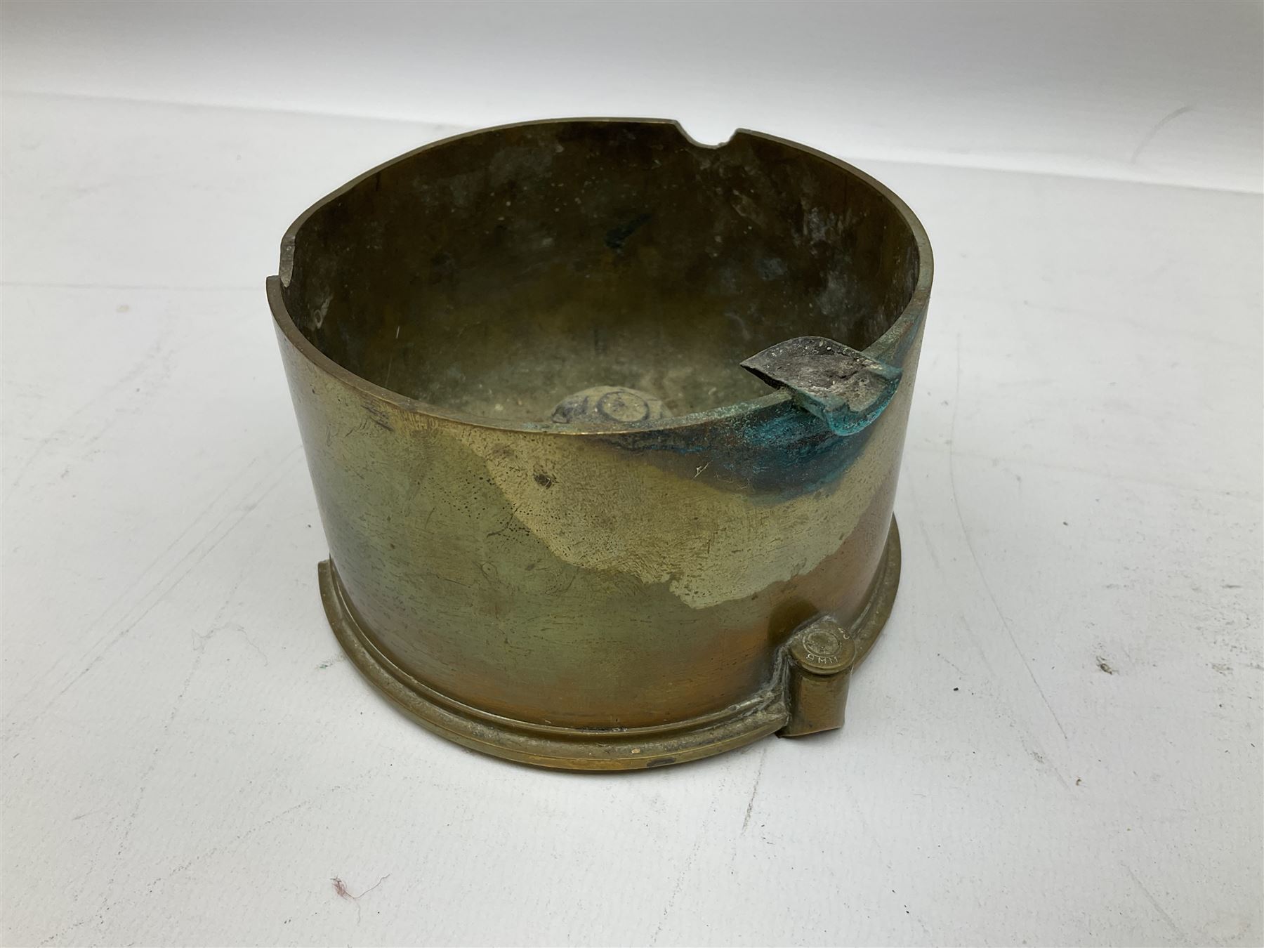 Trench Art - three WW2 brass shell case ashtrays - Image 15 of 20