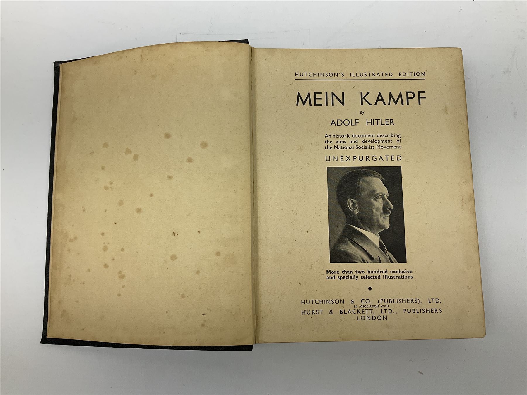 Hitler Adolf: Mein Kampf. Unexpurgated edition published by Hutchinson & Co with English text and il - Image 4 of 8