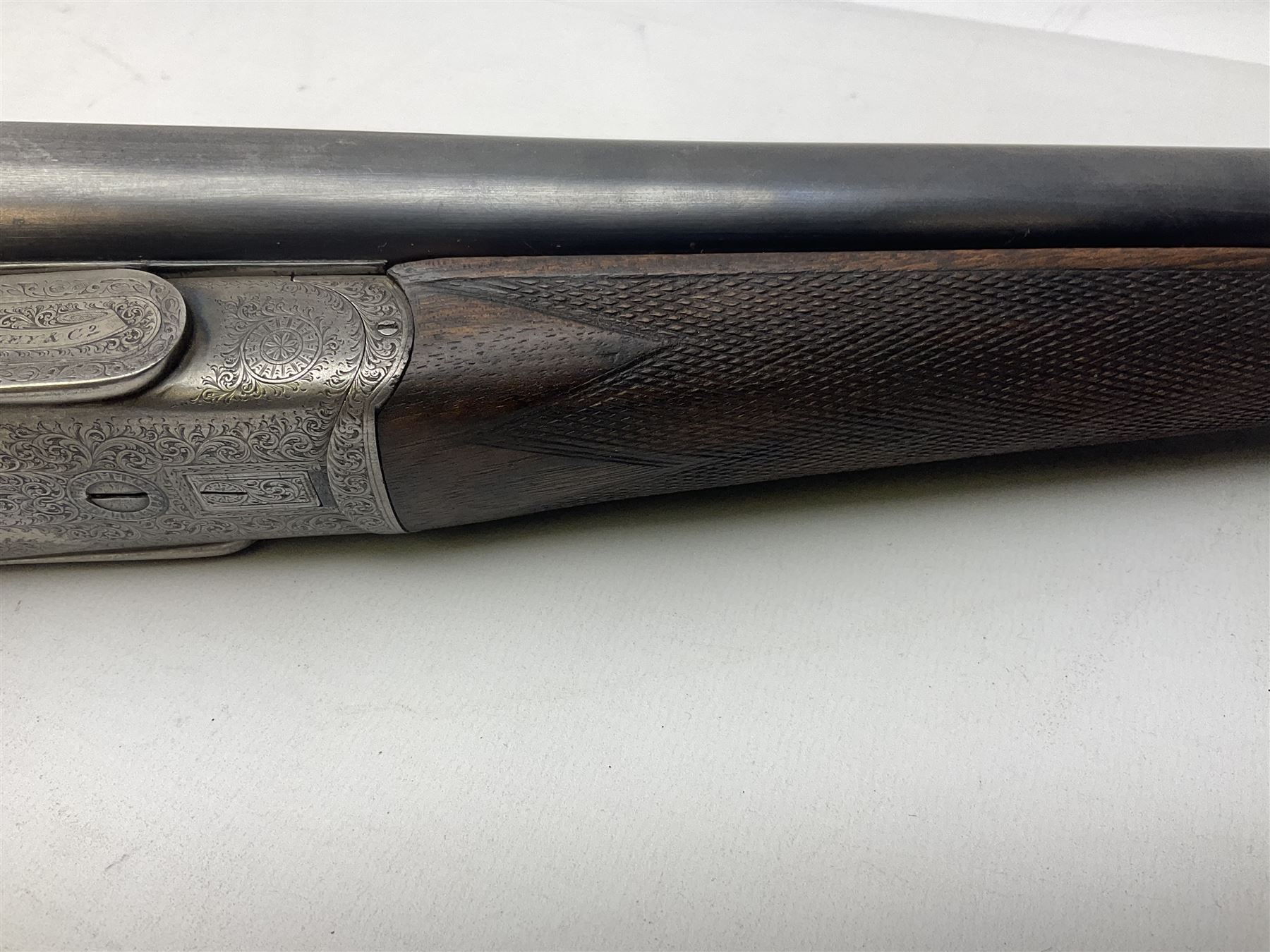 Smith Midgley Bradford 12-bore side-by-side double barrel side-lock ejector shotgun with 71cm barrel - Image 10 of 23