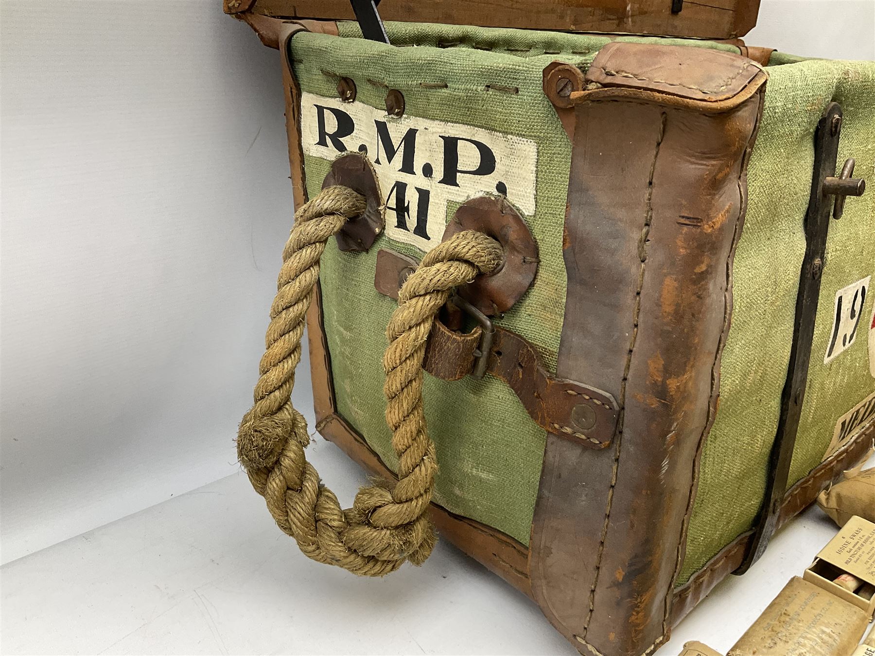 WW2 British Army RAMC 'Regimental Medical Pannier' - Image 8 of 35