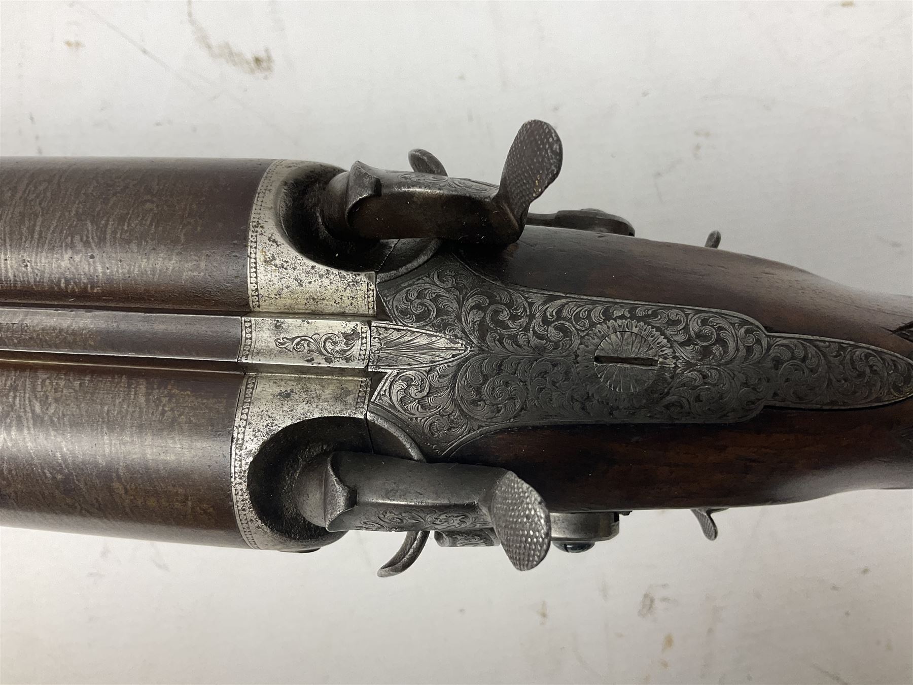 19th century John Jefferson of Scarborough 6-bore (modern 4-bore) double barrel side-by-side percuss - Image 20 of 23
