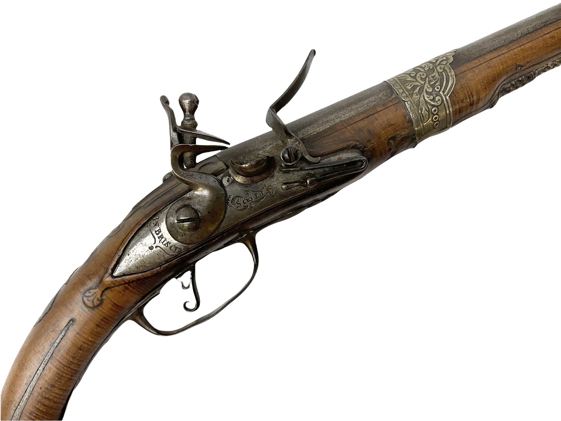 Continental flintlock pistol