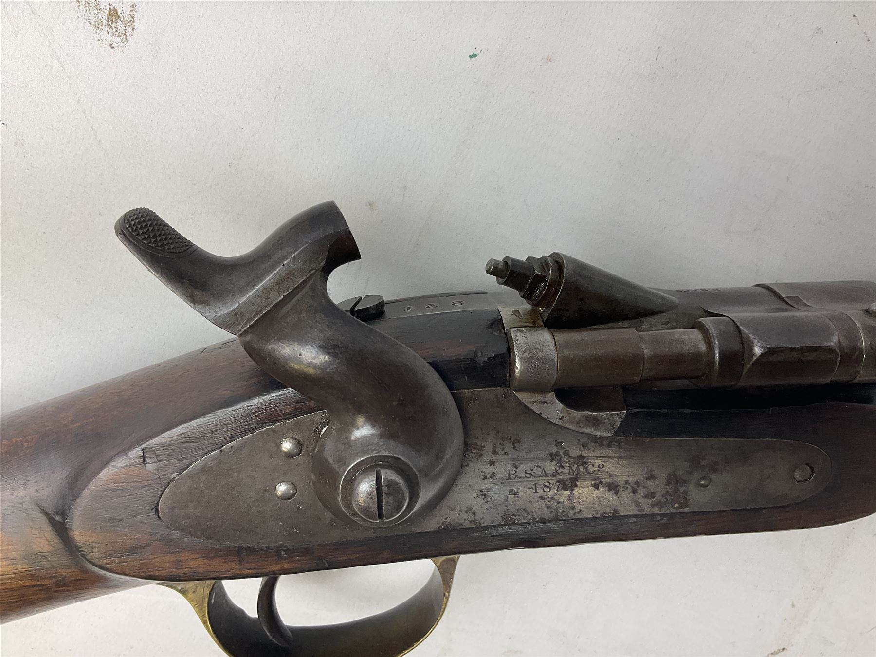 19th century B.S.A. & M. Co .577 Snider action gun - Image 9 of 20