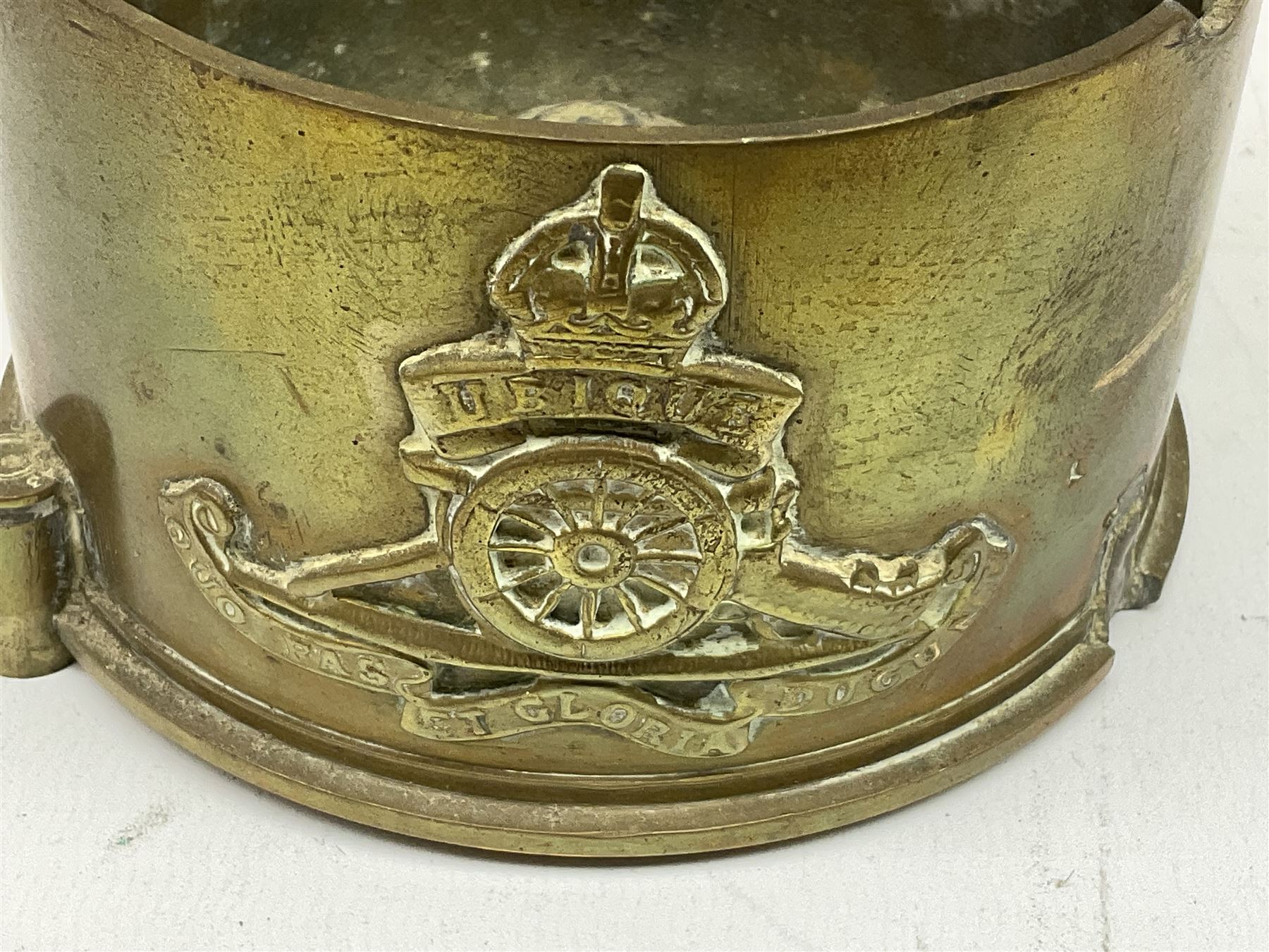 Trench Art - three WW2 brass shell case ashtrays - Image 14 of 20