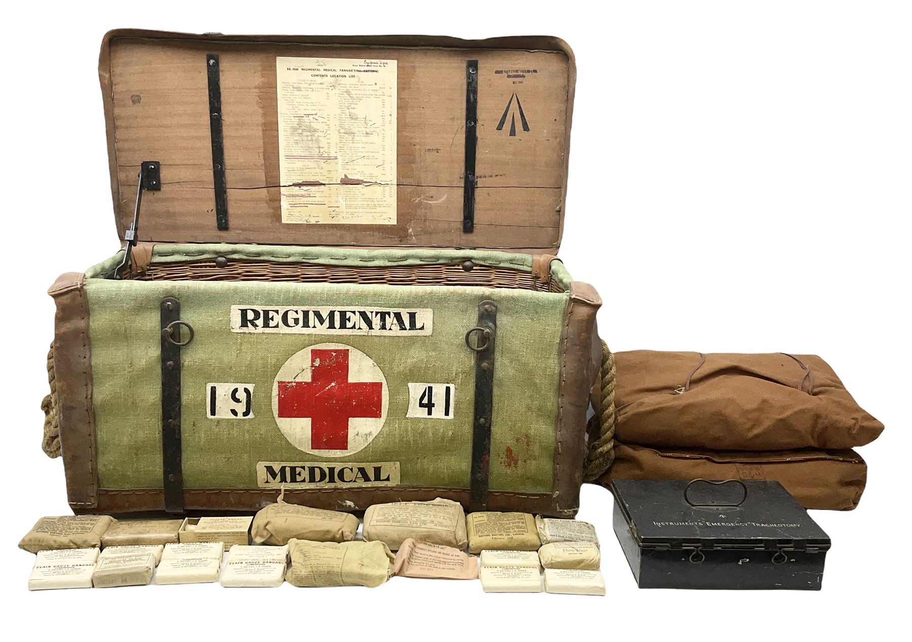 WW2 British Army RAMC 'Regimental Medical Pannier'