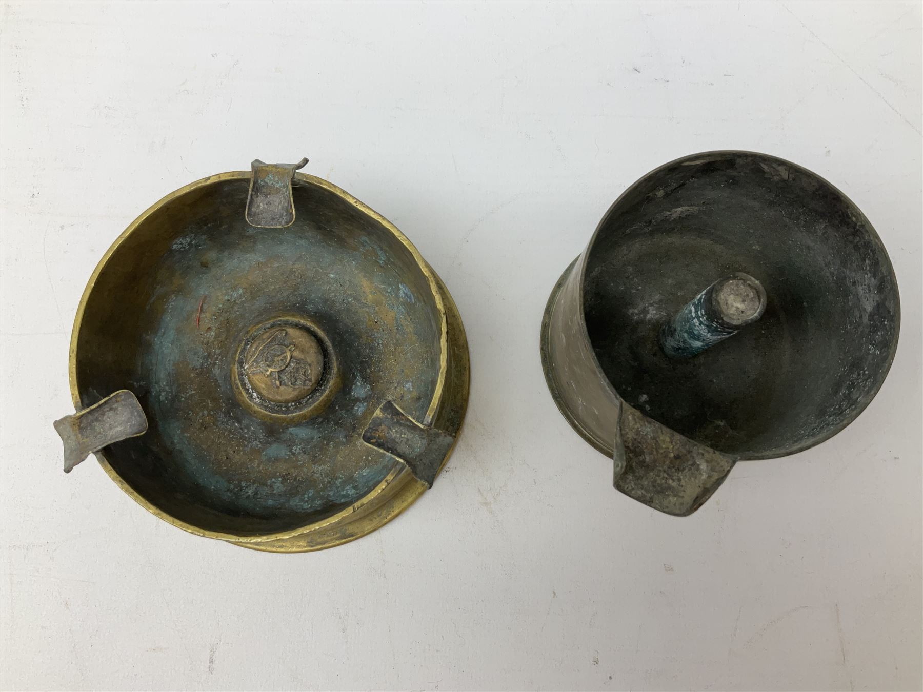 Trench Art - three WW2 brass shell case ashtrays - Image 12 of 20