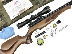 Air Arms Model S410F Classic .177 multi-shot compressed air rifle with bolt action