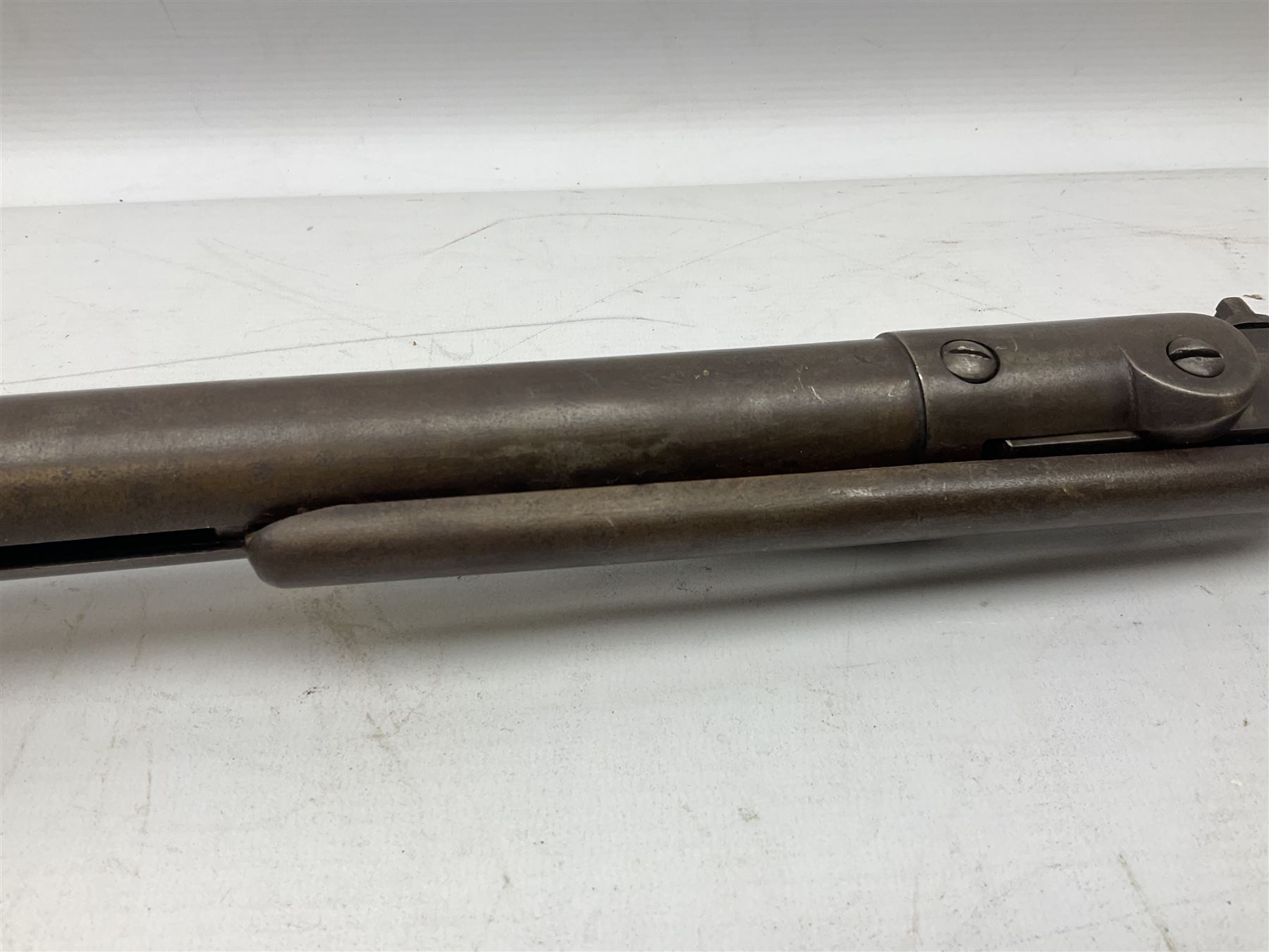 Early 20th century BSA .177 air rifle with under lever break barrel action - Image 8 of 15