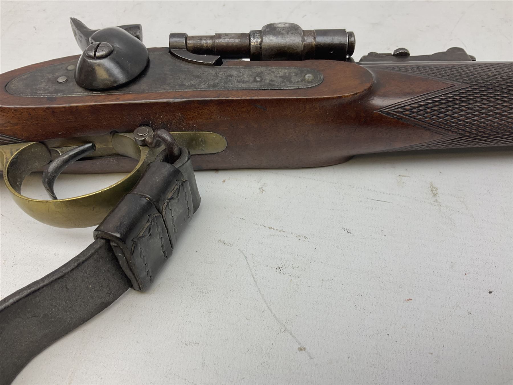 19th century W.J. Penn 29 King Street Soho officer's/volunteers type .577 Snider action gun - Image 8 of 20