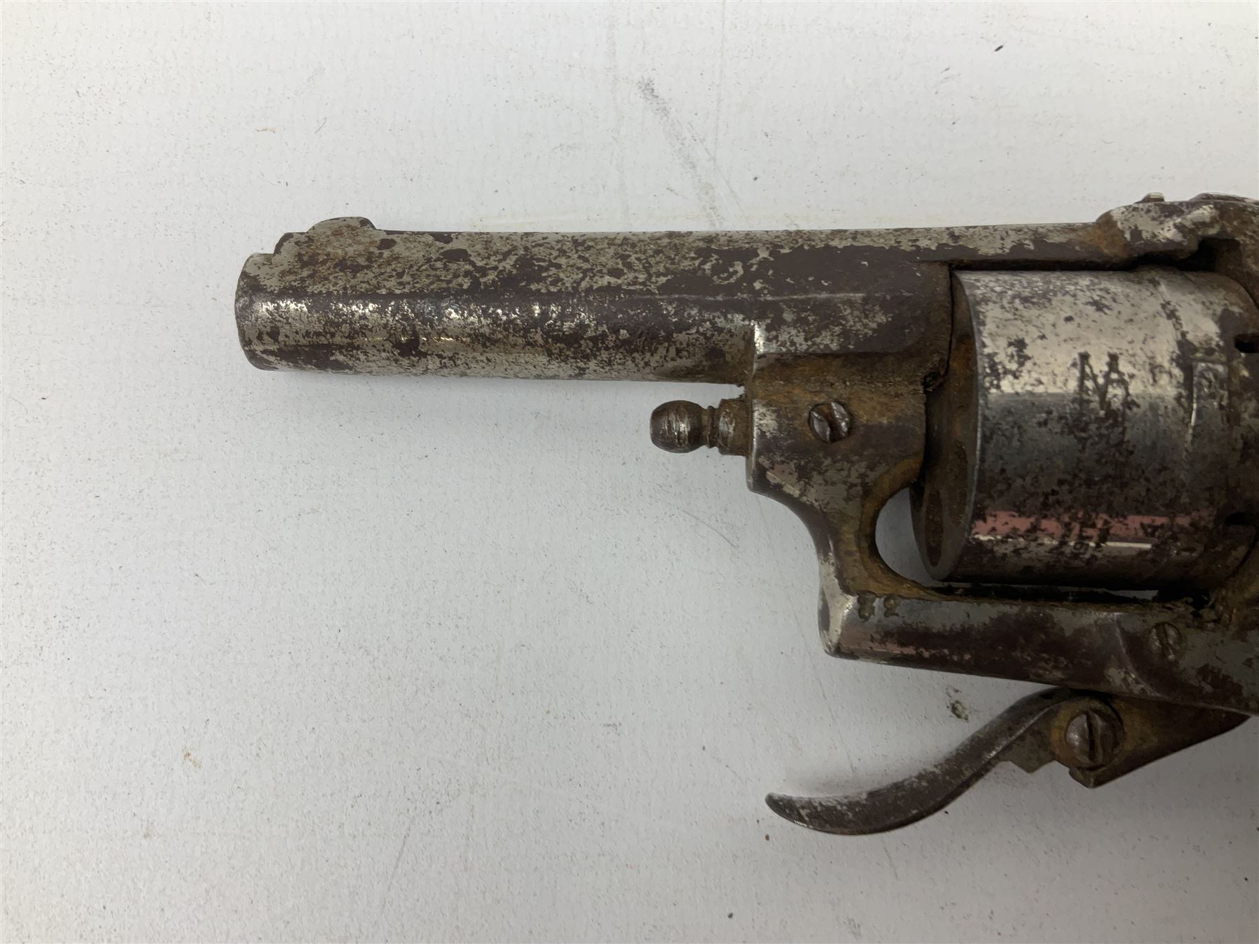 19th century 7mm six-shot pin-fire revolver - Image 9 of 12