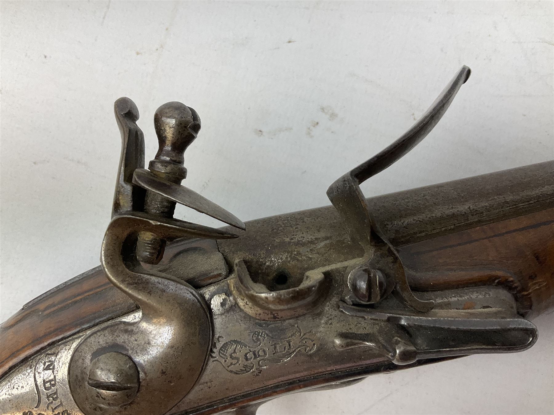 Continental flintlock pistol - Image 7 of 16