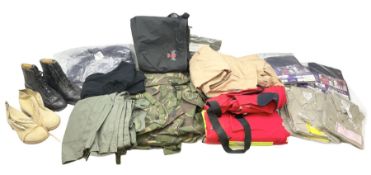 Quantity of modern military clothing including shirts