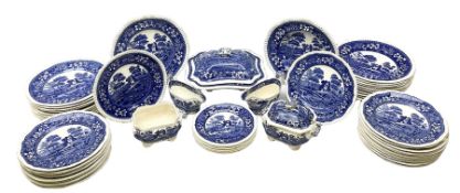 Copeland Spode's Tower pattern part dinner service