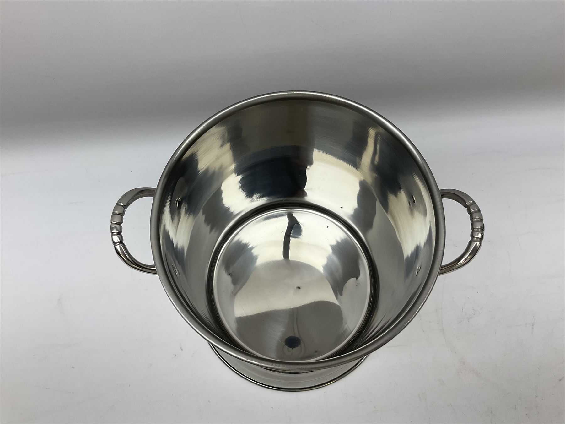 Lois Roederer champagne bucket of cylindrical form with twin handles - Image 3 of 6