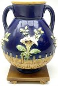 Minton majolica vase