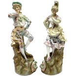 Pair of German porcelain figures