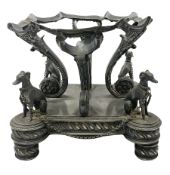 Pewter centrepiece stand
