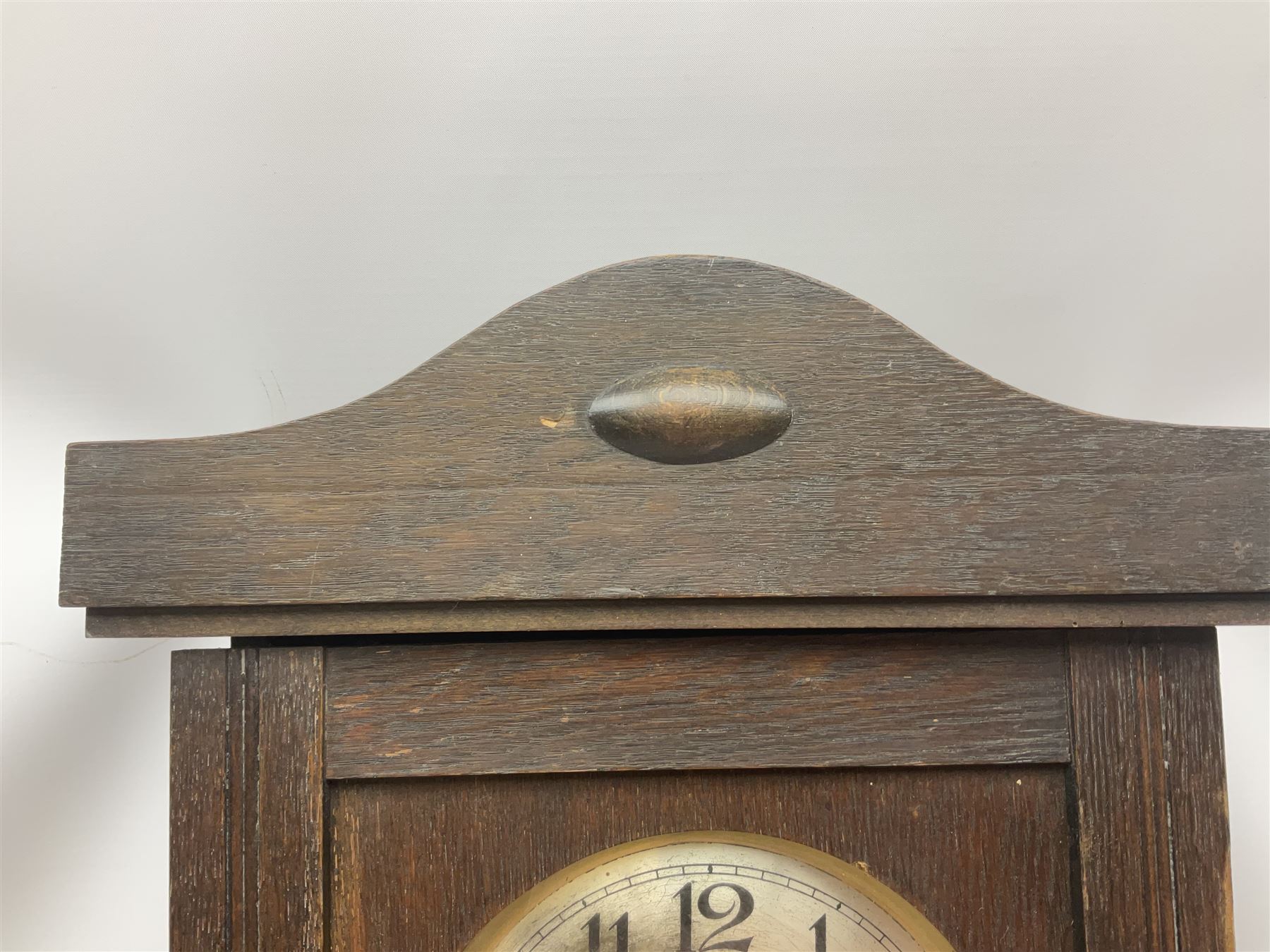 A 1930s spring driven wall clock - Image 4 of 10