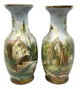 Pair of 20th century large Continental vases