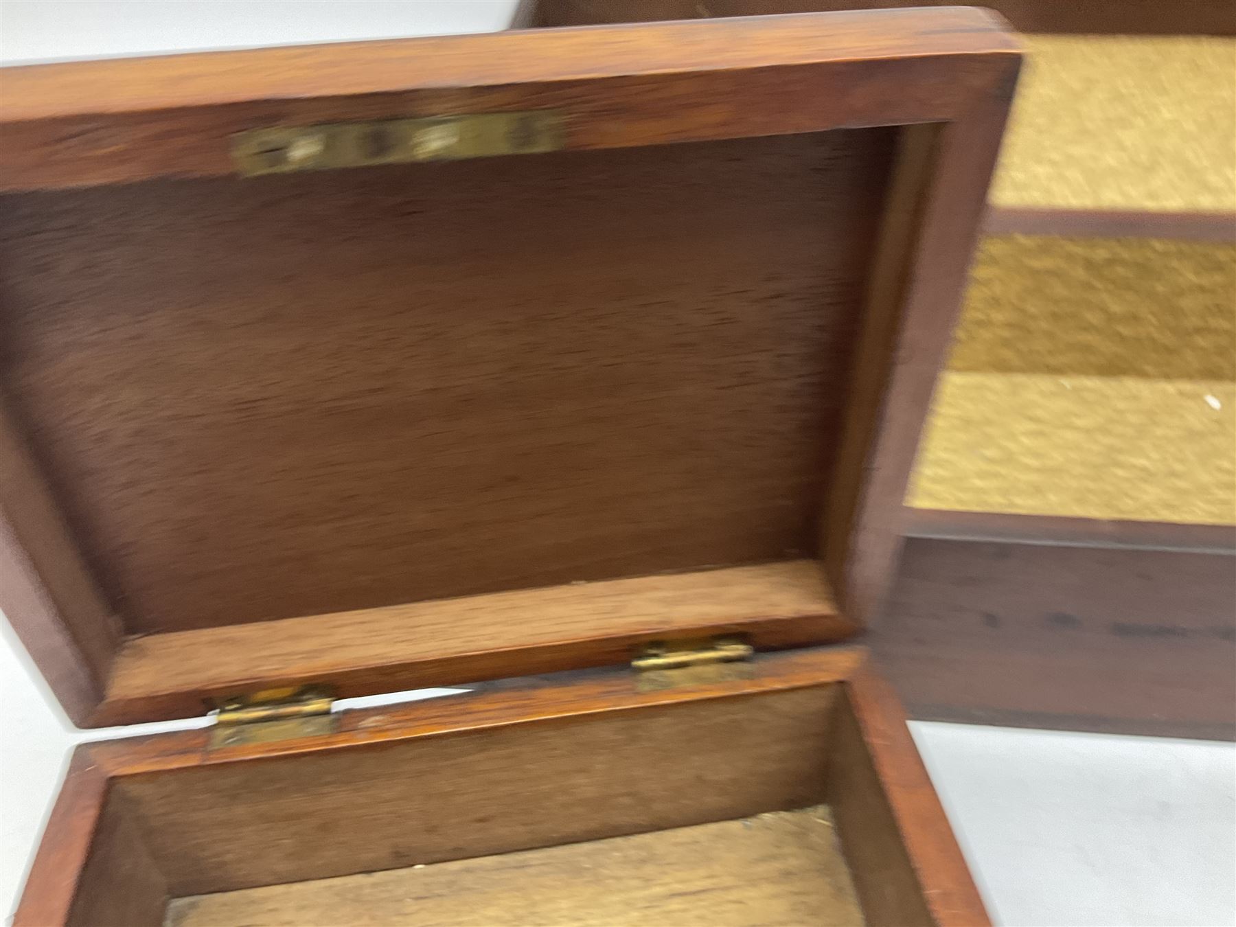 Two empty mahogany cases. - Image 4 of 15