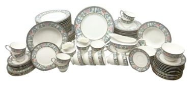 Royal Grafton tea and dinner wares decorated in the 'Sumatra' pattern