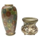 Two Japanese Meiji period vases