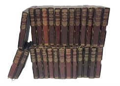 The Works of Sir Walter Scott. Twenty-seven volumes. 1930s. Uniformly bound in maroon/gilt with gilt