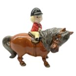 John Beswick 'Learner Rider' figure by Norman Thelwell