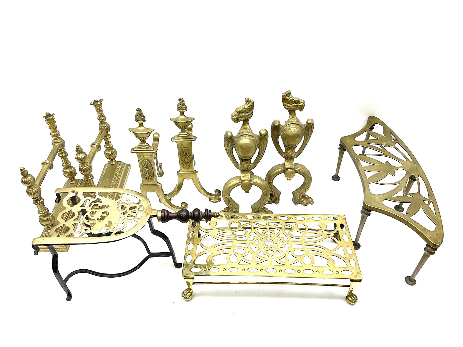 Collection of brassware