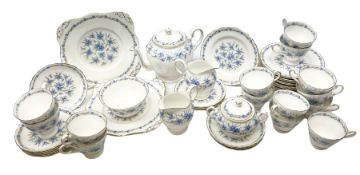 Tuscan Love in the Mist pattern tea wares