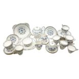 Tuscan Love in the Mist pattern tea wares