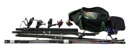 Fishing tackle including first mariner 8000 evo and other reels