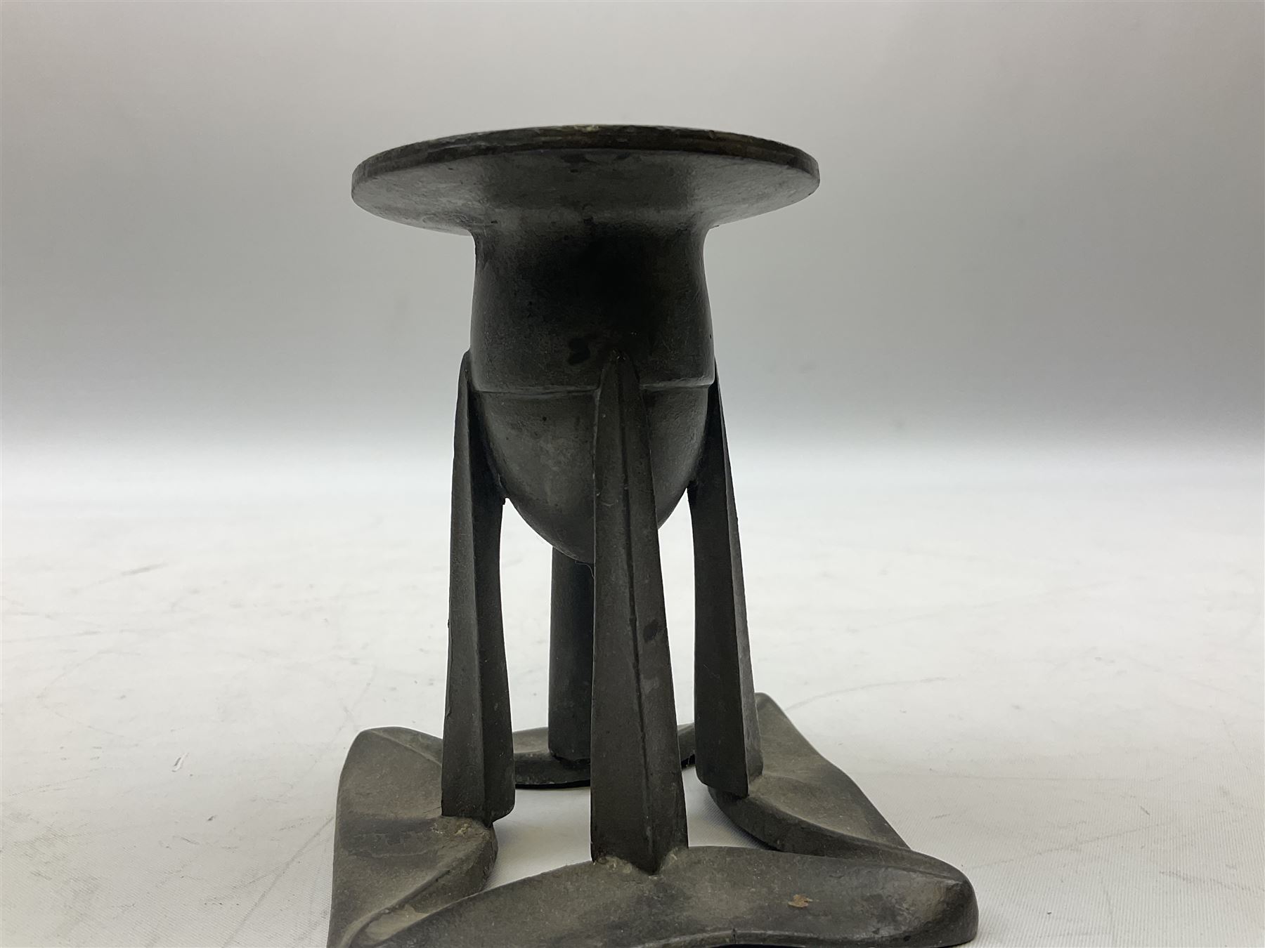 Liberty & Co Tudric pewter candlestick designed by Archibald Knox - Image 2 of 8