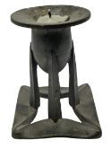 Liberty & Co Tudric pewter candlestick designed by Archibald Knox