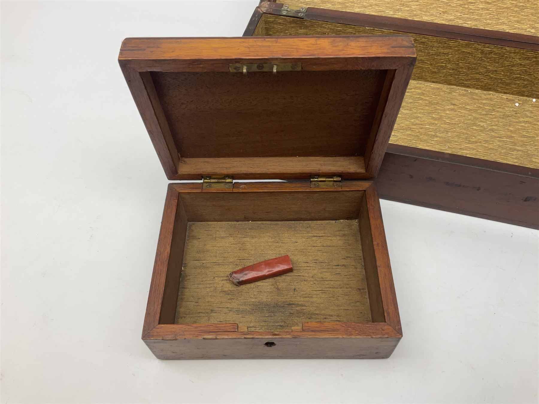 Two empty mahogany cases. - Image 2 of 15