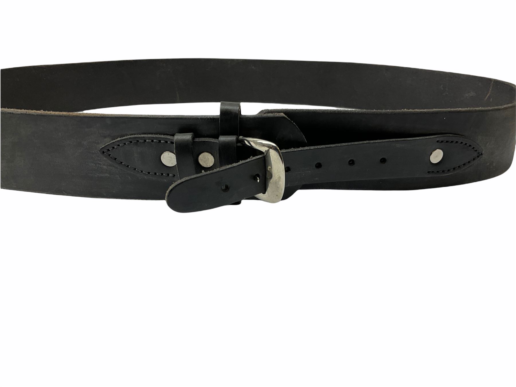 Mexican black leather gunbelt - Bild 4 aus 7